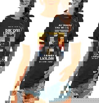 That Is What I Do I Drink Coffee I Hate People Black Cat Women T-shirt - Thegiftio