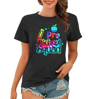 Tie Dye Preschool Squad Back To School Teachers Kids Women T-shirt | Mazezy