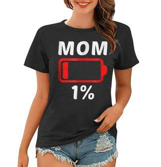 Tired Mom Low Battery Tshirt Women Mothers Day Gift Women T-shirt | Mazezy DE