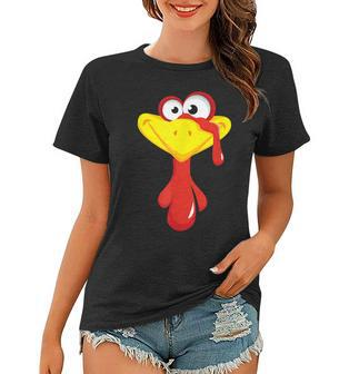 Turkey Face Funny Thanksgiving Turkey Trot Women T-shirt - Thegiftio UK