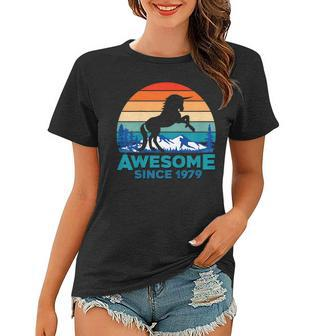 Unicorn Awesome Since 1979 Shirt 40Th Birthday 40 Years Old Women T-shirt | Mazezy