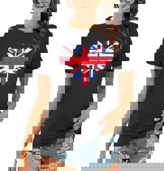 Union Jack British Flag Heart British Isles Mens Womens Women T-shirt | Mazezy