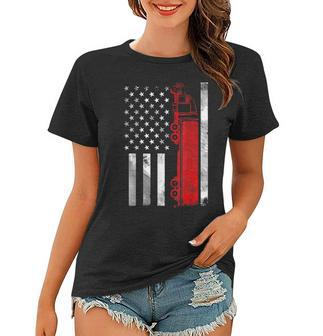 Us American Flag Semi Truck Driver 18 Wheeler Trucker Gifts Women T-shirt - Seseable
