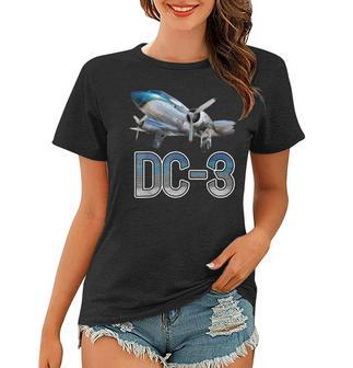 Vintage Dc-3 Flugzeug-Outfit Für Herren Frauen Tshirt - Seseable