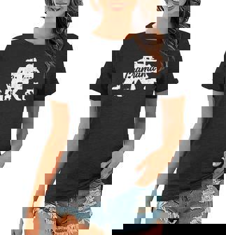 Vintage Grandma Bear With 5 Cub Mothers Day Women T-shirt - Thegiftio