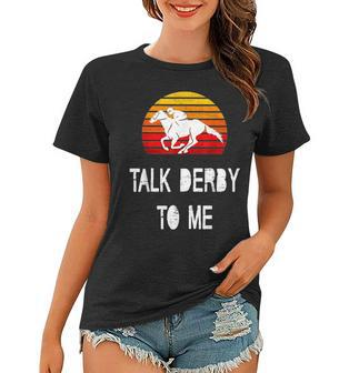 Vintage Kentucky Retro Horse Racing Derby Day Women T-shirt | Mazezy