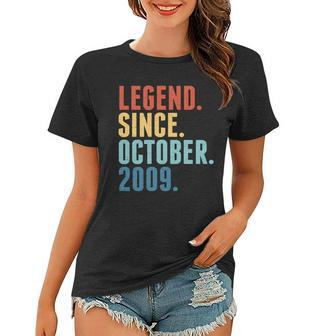 Vintage Legend Since October 2009 Birthday Women T-shirt - Monsterry UK