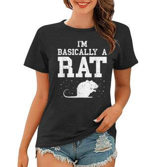 Vintage Rattenliebhaber Frauen Tshirt, Nagerbesitzer Maus Motiv - Seseable