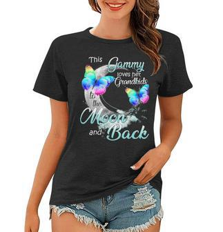 Women This Gammy Love Her Grandkids To The Moon And Back Women T-shirt - Seseable
