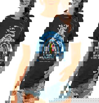 Womens Autism Awareness Rainbow Puzzle Autism Awareness Month Women T-shirt | Mazezy