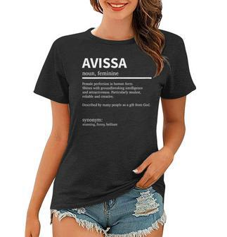 Womens Definition Avissa First Name Avissa First Name Women T-shirt - Thegiftio UK