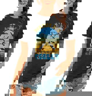 Womens Dentist Dad Like A Regular Dad But Cooler Retro Fathers Day Women T-shirt - Thegiftio