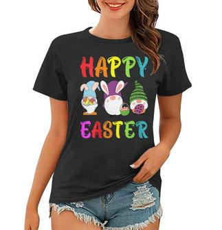 Womens Happy Easter Day Gnome Funny Easter Day Egg Hunting Women T-shirt - Seseable