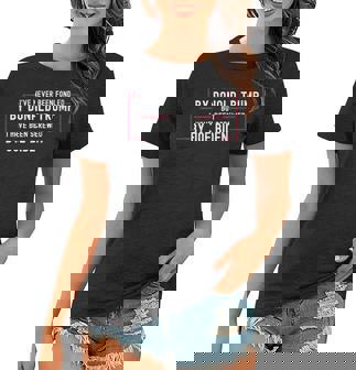 Womens Ive Never Been Fondled By Donald Trump But Screwed By Biden Women T-shirt | Mazezy