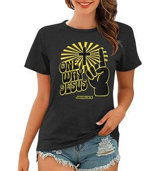 Womens Jesus Revolution One Way Jesus Women T-shirt | Mazezy