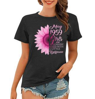 Womens May Girls 1959 Shirt 60Th Birthday Gifts Women T-shirt | Mazezy