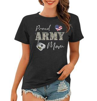 Womens Proud American Army Mom Women Women T-shirt - Seseable