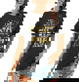 Womens Proud Aunt Class Of 2023 Phd Graduate Doctorate Graduation Women T-shirt | Mazezy