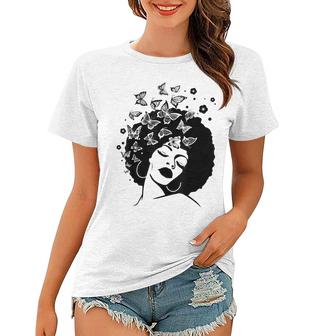 Melanin Queen African American Strong Black Natural Afro  V5 Women T-shirt