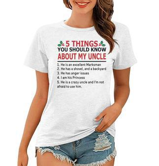 5 Things You Should Know About My Uncle Christmas V2 Women T-shirt - Seseable