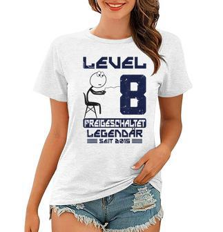 8 Jahre Level 8 Freigeschaltet Legendar Frauen Tshirt - Seseable
