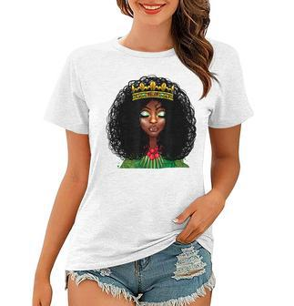 Afro African American Women Black Melanin Queen Junenth Women T-shirt - Thegiftio UK