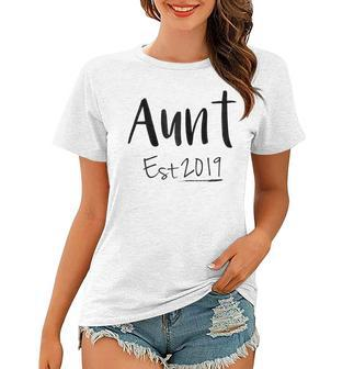 Aunt 2019 Pregnancy Announcement To Aunt Gift Gift For Womens Women T-shirt | Mazezy