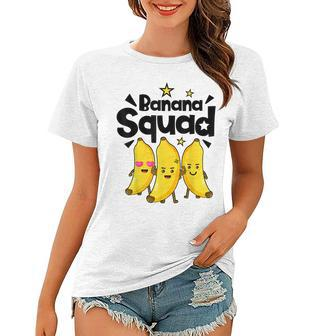 Banana Squad Funny Men Women Boys Vegan Fruit Food Lovers Women T-shirt | Mazezy CA