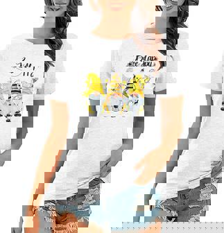 Bee Happy Bee Gnome Spring Women T-shirt | Mazezy
