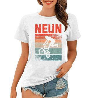 BMX Fahrer Fan Frauen Tshirt für Kinder, Vintage 9. Geburtstag Junge - Seseable