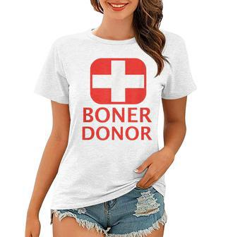 Boner Donor Doner Funny Halloween Inappropriate Mom Women T-shirt | Mazezy