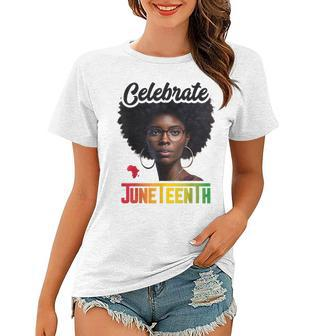 Celebrate Junenth Women African Black History Month Women T-shirt - Thegiftio UK