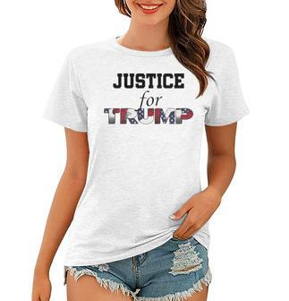 Comfort Colors Justice For Trump Women T-shirt | Mazezy