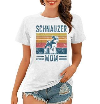 Dog Schnauzer Mom - Vintage Schnauzer Mom Women T-shirt - Seseable