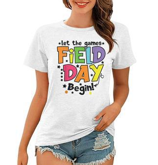Funny Field Day 2023 Let The Games Begin Teacher Students Women T-shirt - Thegiftio UK