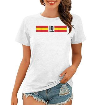 Fussball Spanien Fussball Outfit Fan Frauen Tshirt - Seseable