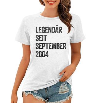 Geburtstag Legendär Seit September 2004 Jahrgang Vintage Frauen Tshirt - Seseable