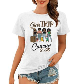 Girls Trip Cancun 2023 For Womens Weekend Birthday Squad Women T-shirt - Thegiftio UK