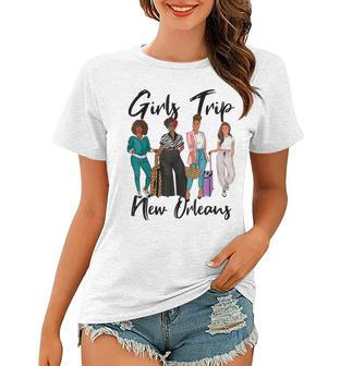 Girls Trip New Orleans For Melanin Afro Black Vacation Women  Women T-shirt