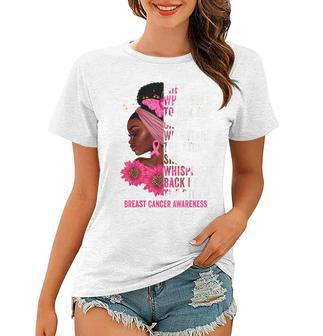 Im The Storm Black Women Breast Cancer Survivor Pink Ribbon Women T-shirt - Seseable