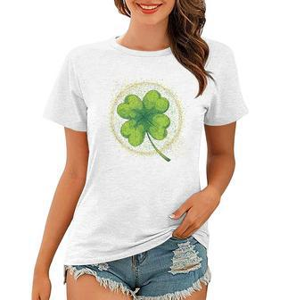 Irish Lucky Four Leaf Clover Shamrock St Patricks Day Women T-shirt - Thegiftio