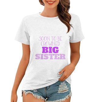 Kids Big Sister Baby Reveal Pregnancy Sibling Women T-shirt | Mazezy