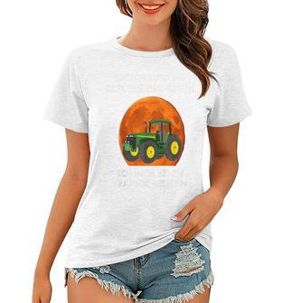Kinder-Frauen Tshirt Entschuldigung, Zu Spät Wegen Traktor, Lustiges Traktor-Motiv Tee - Seseable