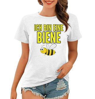 Lustiges Bienen-Motiv Frauen Tshirt Ich bin eine Biene in Weiß für Imker - Seseable