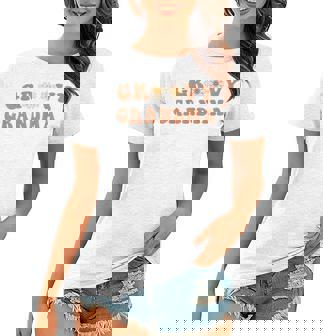 Matching Grandpa And Grandma Groovy Grandma Happy Face Women T-shirt | Mazezy