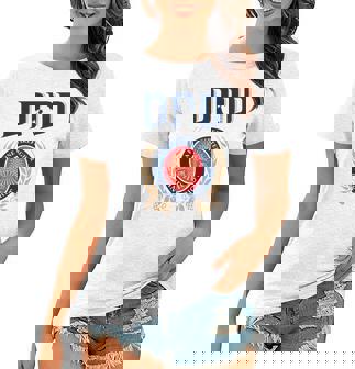 Miller Lite Dad A Fine Firefighter And Patriot Father S Day Shirt Women T-shirt - Thegiftio