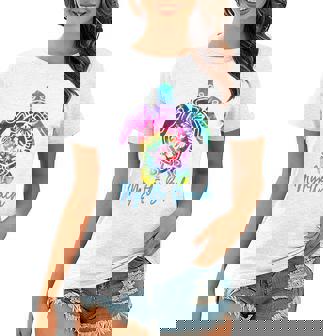 Myrtle Beach Tie Dye Sea Turtle Matching Family Vacation Women T-shirt | Mazezy