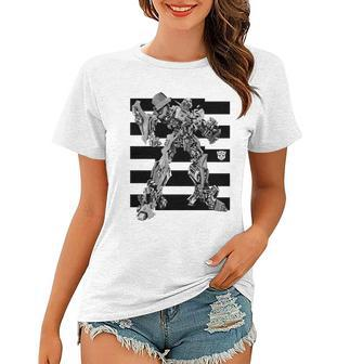 Poster Car Bee Stripe Women T-shirt - Monsterry