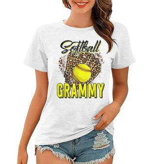 Softball Grammy Leopard Funny Mothers Day 2023 Gift For Womens Women T-shirt - Thegiftio UK
