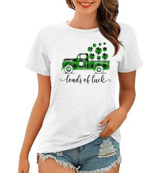 Special Delivery Loads Of Luck Plaid Truck St Patricks Day Women T-shirt - Seseable